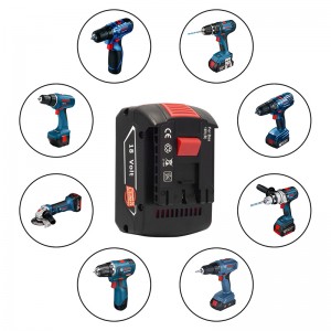 Bosch BAT609, BAT609G, BAT618 Batterie rechargeable pour outils électriques Li-ion 18V 3000mAh