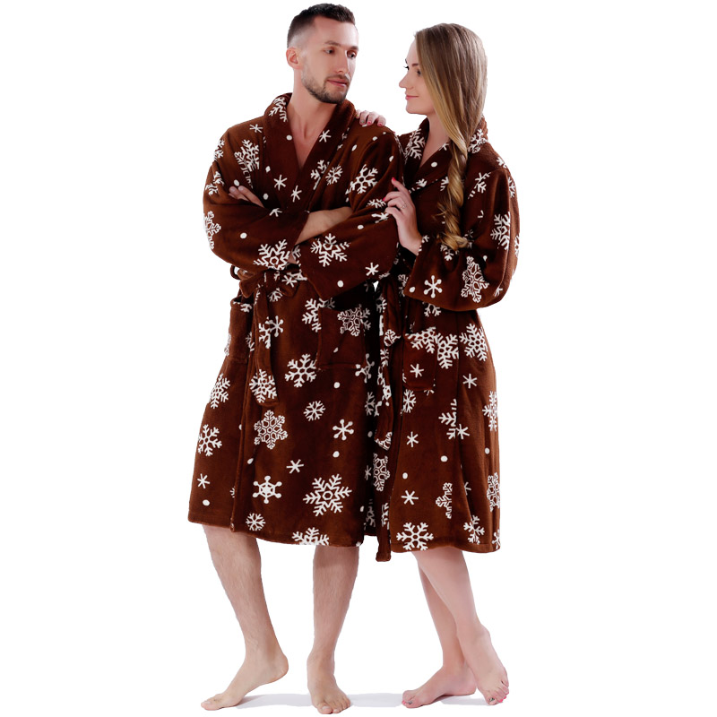 Pyjamas Couple Adulte Imprimé Polaire