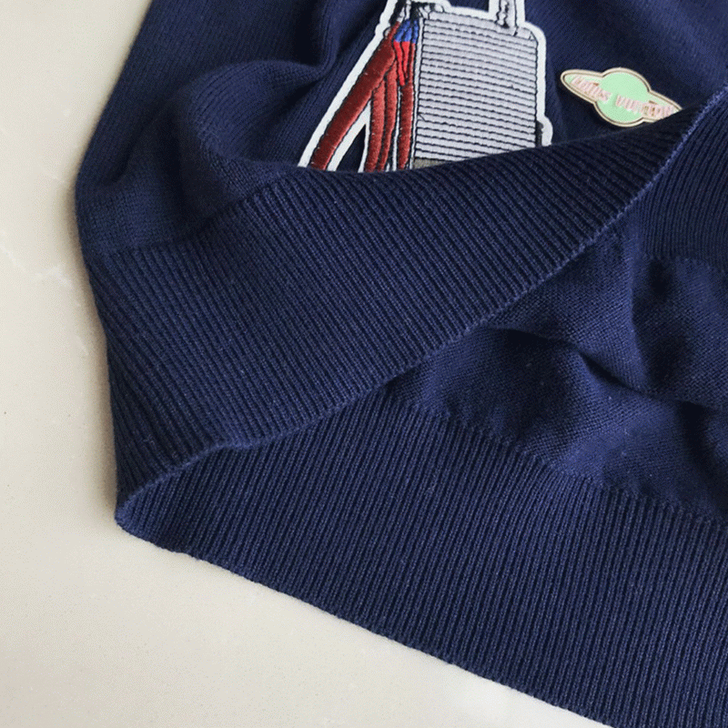 Cardigan tricoté pour femmes Pull Unique Badges