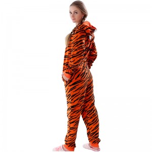 Tenue de pyjama Onesie en microfibre polaire pour femme
