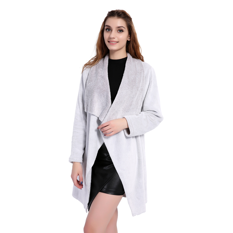 Adulte Flanelle Manteaux Polaires Femmes Polaire Cardigan Femmes Vestes Chaudes