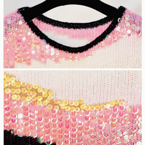 2019 chandail en mohair brodé à la main et brodé à la main