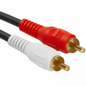 Câble adaptateur audio stéréo RCA mâle à 2 mâle RCA 3,5 mm