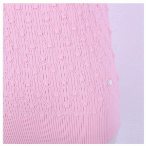 Chandail tricoté à manches courtes d'été 2018 Diamond Grids pour femmes