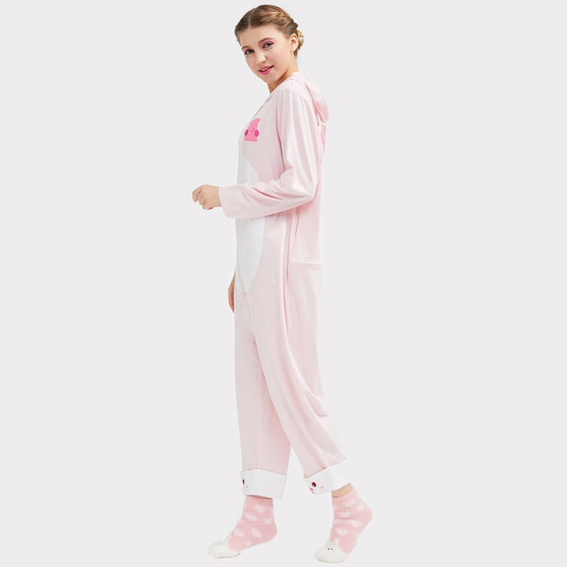 Ensemble de pyjama brodé en jersey de coton pour femmes