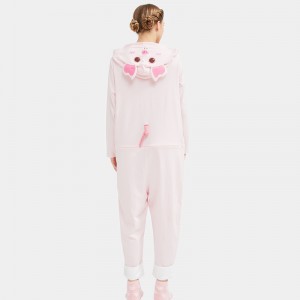 Ensemble de pyjama brodé en jersey de coton pour femmes