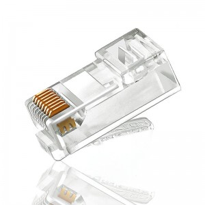 CAT5 CAT5E CAT6 Tête en cristal Ethernet plaquée or du connecteur 8P8C UTP