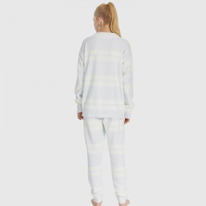 Ensemble de pyjama en polaire en microfibre élastique pour femmes