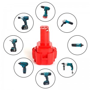 Piles rechargeables de remplacement sans fil pour perceuse de remplacement 9100, 9100A, 9101 9.6V 1300mAh Ni-Cd