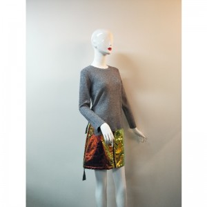 PULL GRIS CÔTÉ FENDU RLWS0038F