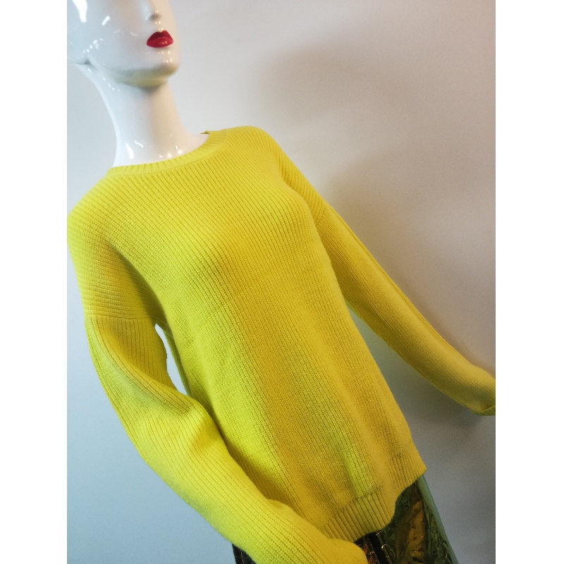 PULL JAUNÉ À FENTE RLWS0070F