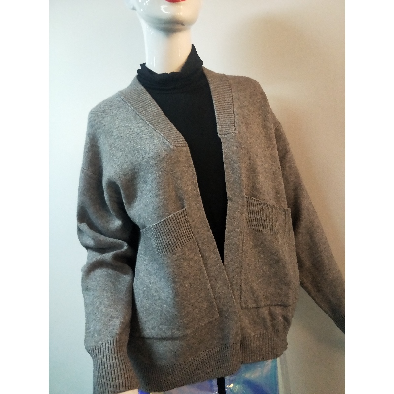 PULL CARDIGAN GRIS RLWS0090F