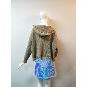 PULL BRUN ZIPPER RLWS0099F