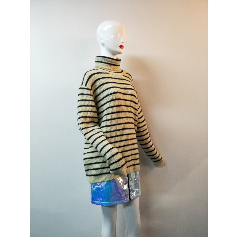 GREAM u0026 NAVY PULL À RAYURES RLWS0101F