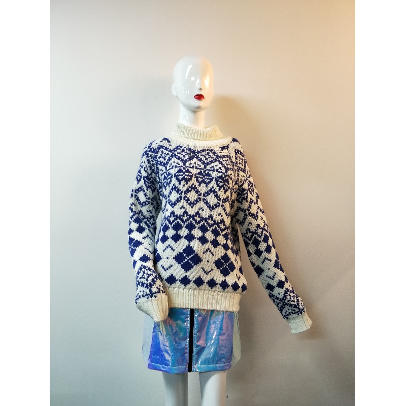 CHECK IMPRIMÉ FEMMES PULL RLWS0102F