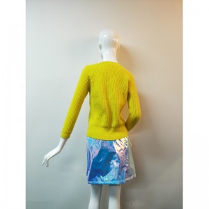 PULL JAUNÉ À FENTE RLWS0111F