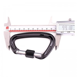 Crochet extérieur escalade camping verrouillage principal alpinisme boucle multi-fonction écrou mousqueton boucle dʻalpinisme extérieur attache rapide chute rapide équipement sécurité verrouillage trou de sondage d-type verrouilla...