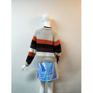 PULL CONTRASTE À RAYURES RLWS0129F