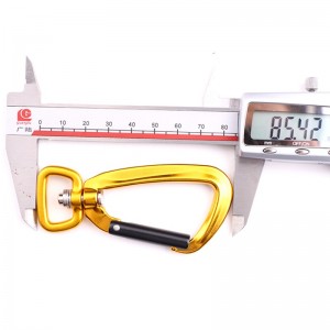 En plein air escalade et camping verrouillage principal mousqueton multi-fonction écrou alpinisme crochet alpinisme boucle rapide chute équipement sécurité verrouillage d-type vis verrouillage principal aviation en alliage d'aluminium