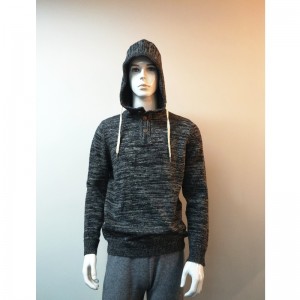 PULL HOMME À CAPUCHE GRIS RLMS0005F