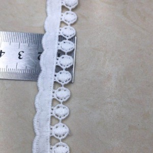 Dentelle de soie de lait 8 #, dentelle de polyester / nylon, dentelle de coton