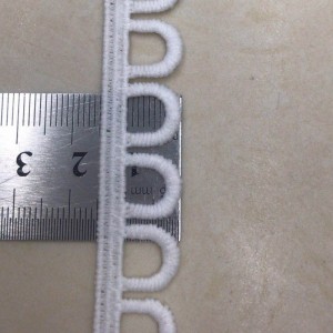 Dentelle de soie de lait 10 #, dentelle de polyester / nylon, dentelle de coton