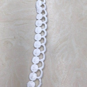 Dentelle de soie de lait 13 #, dentelle de polyester / nylon, dentelle de coton