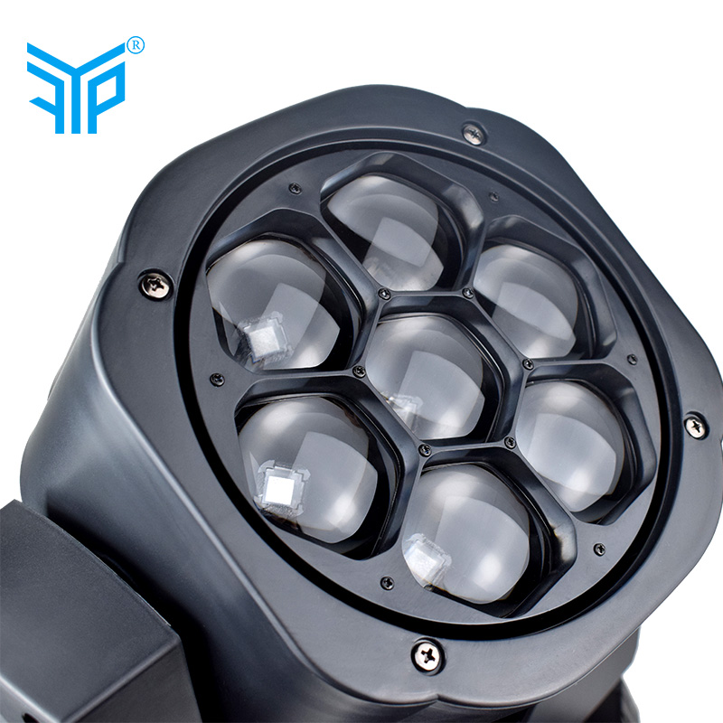 dernière qualité durable 7 * 15w led disco lumières abeille yeux lumière principale mobile, usine gros