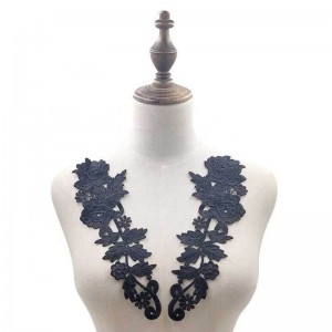 2 broderies au crochet avancées, applique femme, décolleté, décolleté, dentelle
