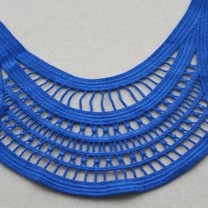 Nouveau design de col en dentelle de polyester de mode design pour maillot de bain