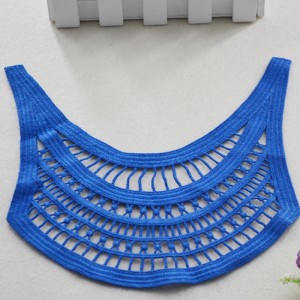 Nouveau design de col en dentelle de polyester de mode design pour maillot de bain