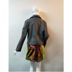 VESTE BIKER PU NOIR RLWPJ0014N