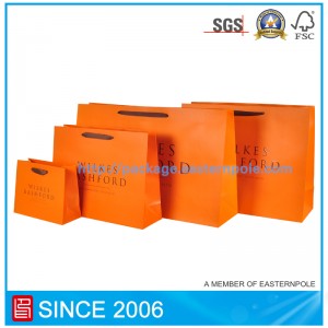 Sac de papier commercial avec un design personnalisé