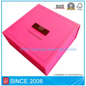 Boîte pliante rigide de luxe avec un design personnalisé