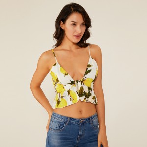 Usine Été Floral Mini Court Fille Chaude Sexy Femmes Sexy Camisole