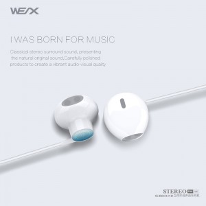 Wex 305 Traditional Earphones, Wired Earphones, Wired Headphones, Ear - buds
