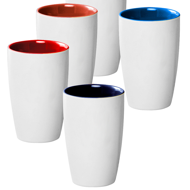 Tasse en céramique émaillée couleur de gros tasse de café libre de qualité