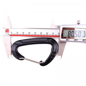 Crochet en plein air escalade camp serrure principale rock mousqueton serrure extérieure en plein air chute rapide équipement chute verrouillage sécurité trou D ressort en acier inoxydable barre serrure serrure principale aviation en...