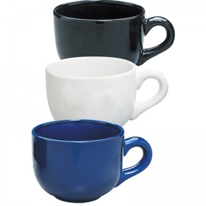 restaurant céramique nouvel os chine blanche unie carré / tasse de café de luxe en porcelaine fine