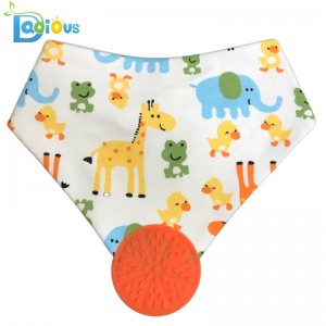 Coton absorbant doux coton de dentition bandana bavette de mousseline mousseline bavoir bavoirs bavoir bandana bavoir avec anneau de dentition