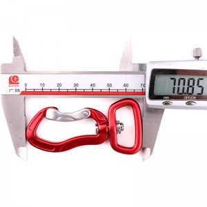 Crochet en plein air escalade de verrouillage principal de camping en acier inoxydable tige de ressort mousqueton multi-fonction mousqueton de plein air prise rapide chute rapide serrure de sécurité avec crochet agrafes pour animaux pi...