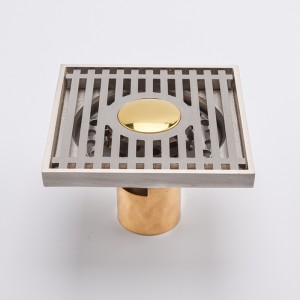 Siphon de sol anti-cafards ancien de 4 pouces