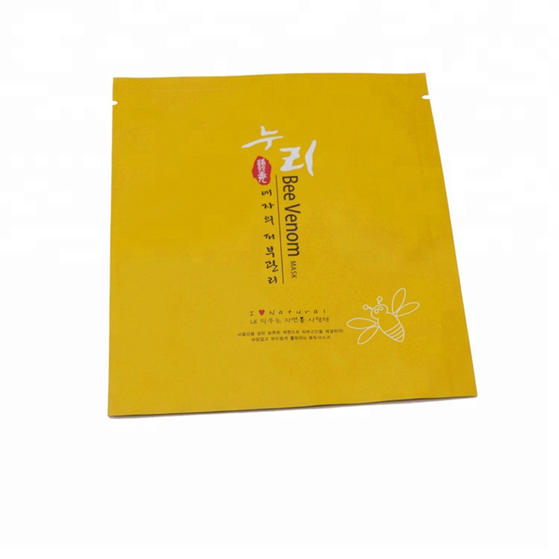 Emballage cosmétique en plastique de sac de masque facial rempli par fond de fournisseur de la Chine