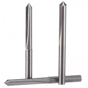 Droite 45 bits de routeur CNC de carbure outil de gravure Groove V 1/8 pouce tige 0,1 mm pointe 5 PCS