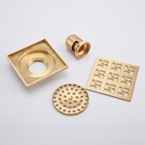 Installation d'un siphon de sol en métal