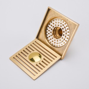 Drain de plancher de douche à fermeture automatique cachée