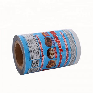 Film d'emballage en plastique laminé résistant à l'humidité de biscuits de cachetage thermique en plastique de catégorie comestible sur le rouleau