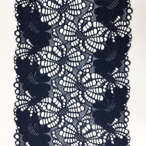 Dentelle large élastique en nylon et élasthanne de 18 cm de large pour sous-vêtements ou vêtements