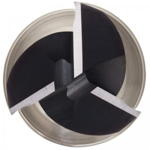 Fraise en bout carbure de tungstène, pouce, finition TiAlN, ébauche et finition, hélice à 30 degrés, 3 dents, longueur totale 1.5 \