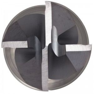 Fraise en carbure de tungstène, finition TiAlN, ébauche et finition, hélice à 30 degrés, 4 dents, longueur totale 2.5 \